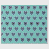 John Coe Orca Killer Whale Aquamarin Geschenkpapier (Flach)