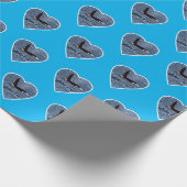 John Coe Orca Killer Whale Blue Geschenkpapier (Ecke)