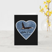 John Coe Orca Killer Whale Card Eigener Text hinzu Karte (Gelbe Blume)