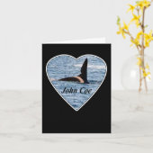 John Coe Orca Killer Whale Card Eigener Text hinzu Karte (Gelbe Blume)