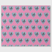 John Coe Orca Killer Whale Pink Geschenkpapier (Flach)
