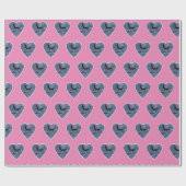John Coe Orca Killer Whale Pink Geschenkpapier (Flach)