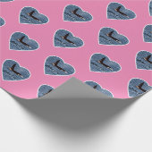 John Coe Orca Killer Whale Pink Geschenkpapier (Ecke)