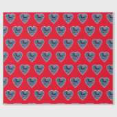 John Coe Orca Killer Whale Red Geschenkpapier (Flach)