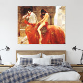 John Collier Lady Godiva Fine Art Leinwanddruck (Insitu (Schlafzimmer))