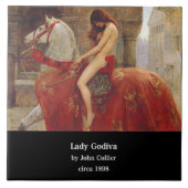 John Collier , “ Lady Godiva ” Fliese (Vorderseite)
