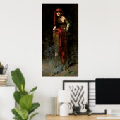 John Collier Priestess von Delphi Poster (Heimbüro)
