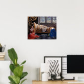 John Collier über die schlafende Schönheit Poster (Heimbüro)