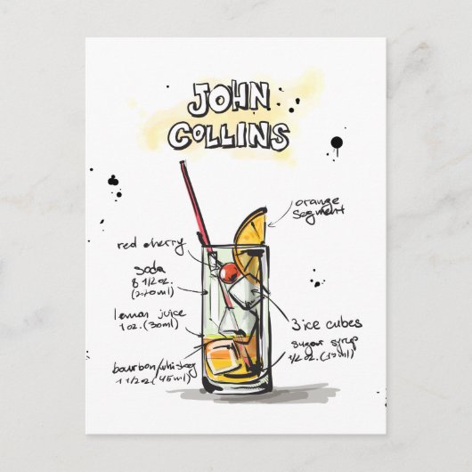 John Collins Postkarte (Vorderseite)