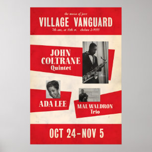 John Coltrane - Eric Dolphy Jazzplakat - Live at Poster