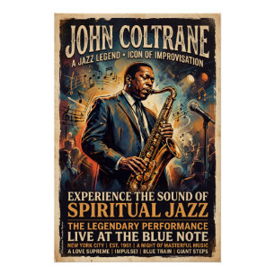 John Coltrane – Jazzlegende Poster