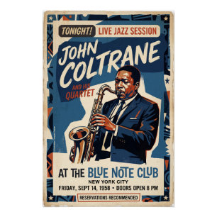 John Coltrane Live-Session Poster