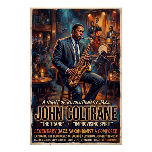 John Coltrane  Poster (Vorderseite)