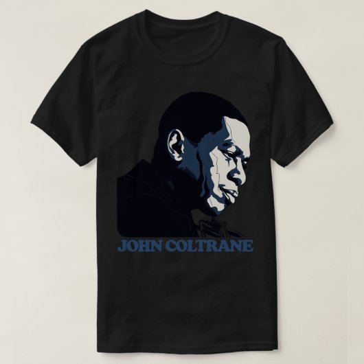 John Coltrane Retro Jazz Music Fan Design T-Shirt (Design vorne)