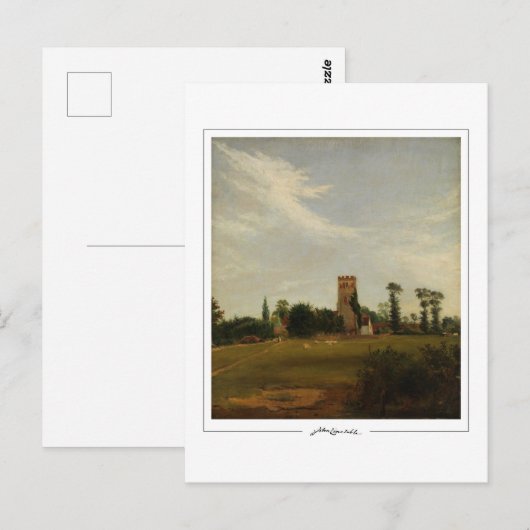 John Constable #74-2 - Fine Art Postcard Postkarte (Vorne/Hinten)