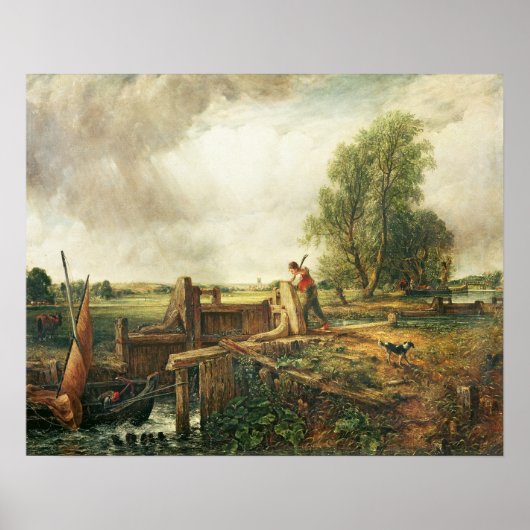 John Constable | A Boat Passing a Lock Poster (Vorne)