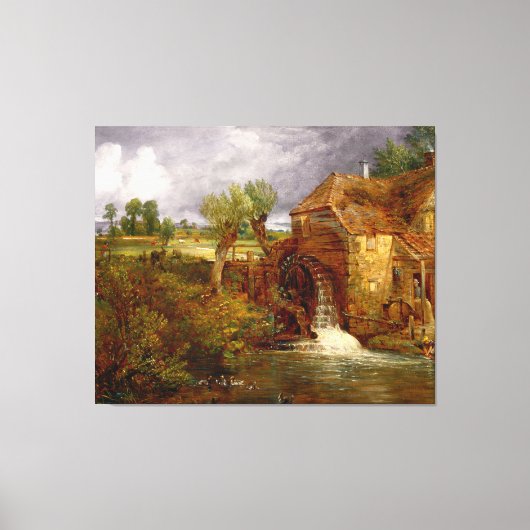 JOHN CONSTABLE A Mill at Gillingham in Dorset 1826 Leinwanddruck (Vorderseite)