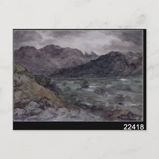 John Constable | Ansicht in Borrowdale Postkarte (Vorderseite)