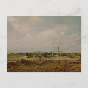 John Constable Aussicht auf Salisbury Postkarte