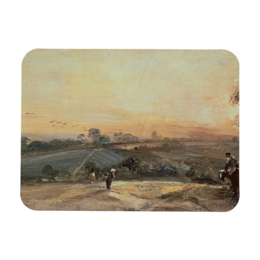 John Constable Autumnal Sunset Magnet (Horizontal)