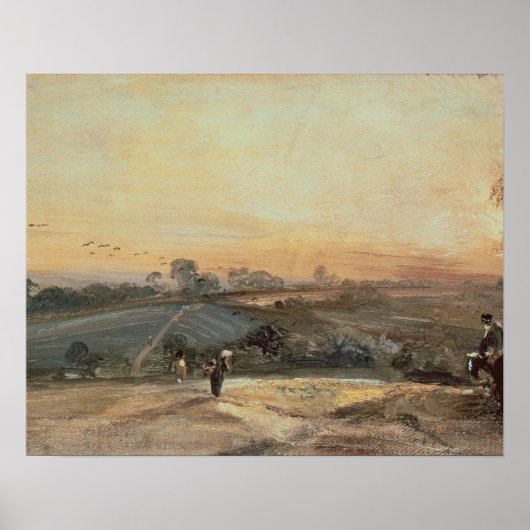 John Constable Autumnal Sunset Poster (Vorne)