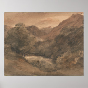 John Constable - Borrowdale - Abend nach einer Gel Poster