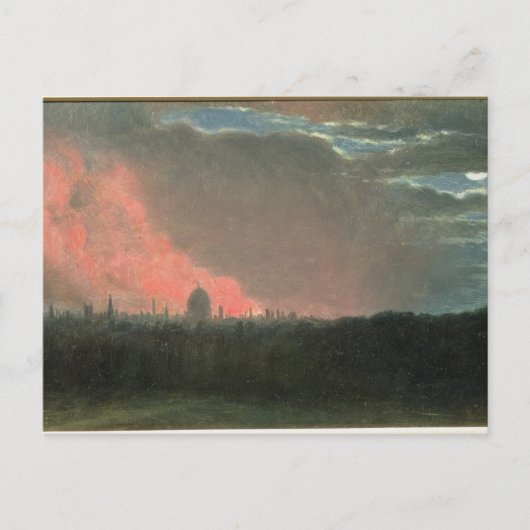 John Constable | Brand in London aus Hampstea Postkarte (Vorderseite)