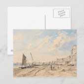John Constable - Brighton Beach Looking West Postkarte (Vorne/Hinten)