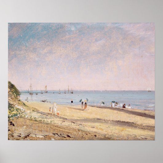 John Constable | Brighton Beach (Öl auf Leinwand) Poster (Vorne)