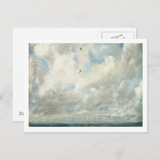John Constable Cloud Study, 1821 Postkarte (Vorne/Hinten)