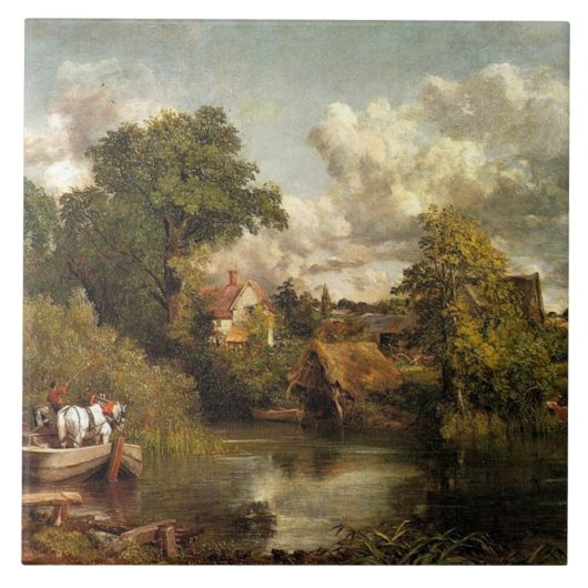 John Constable - Das weiße Pferd, Fliese (Vorderseite)