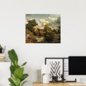 John Constable - Das White Horse Kunstwerk Poster (Heimbüro)