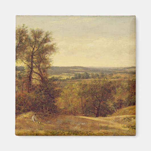 John Constable | Dedham Vale, c.1802 (Öl auf Canva Magnet (Vorne)