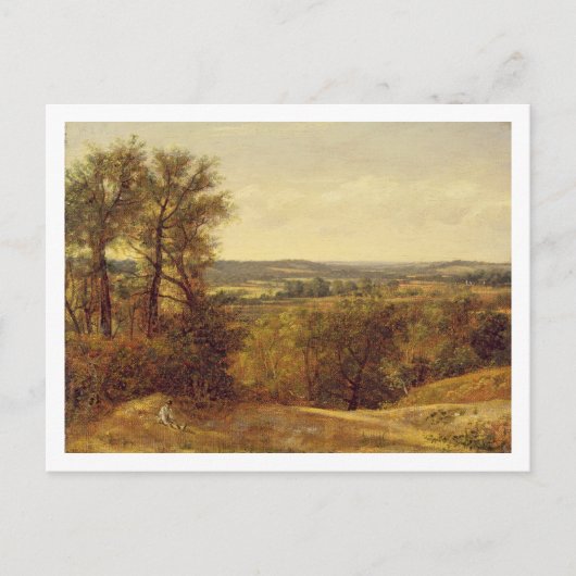 John Constable | Dedham Vale, c.1802 (Öl auf Canva Postkarte (Vorderseite)