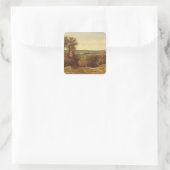 John Constable | Dedham Vale, c.1802 (Öl auf Canva Quadratischer Aufkleber (Tasche)