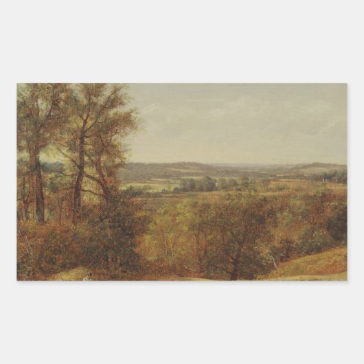 John Constable - Dedham Vale Rechteckiger Aufkleber (Vorderseite)
