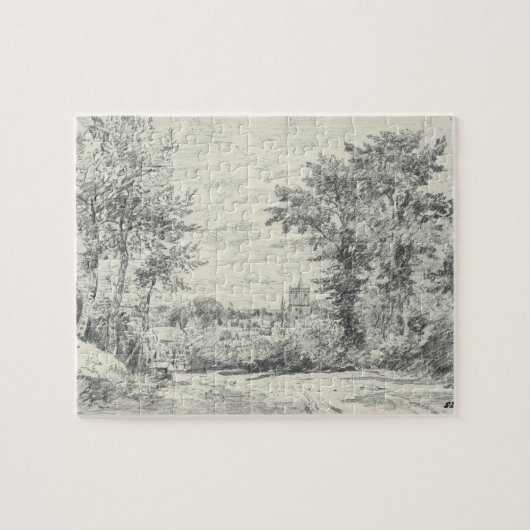 John Constable | der Eingang in Gillingham, Dor Puzzle (Horizontal)