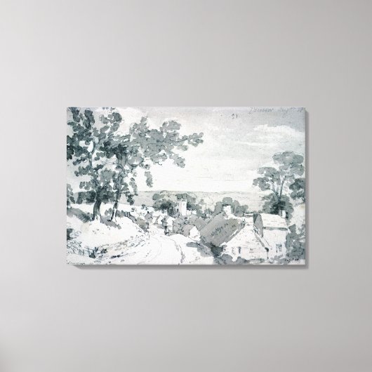 John Constable | Der Eingang zum Dorf Ed Leinwanddruck (Vorderseite)
