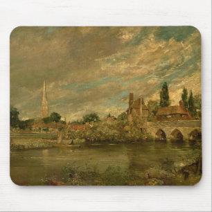 John Constable   die Brücke von Harnham und von Mousepad