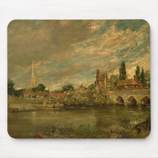 John Constable | die Brücke von Harnham und von Mousepad (Vorne)