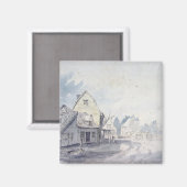 John Constable | East Bergholt Street, East Bergho Magnet (Vorderseite/Rückseite)