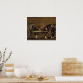 John Constable | Ein Landhaus mit zwei Pferden in Poster (Küche)