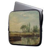 John Constable | ein Lastkahn unter Flatford Laptopschutzhülle (Vorderseite Links)