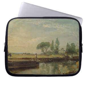 John Constable   ein Lastkahn unter Flatford Laptopschutzhülle