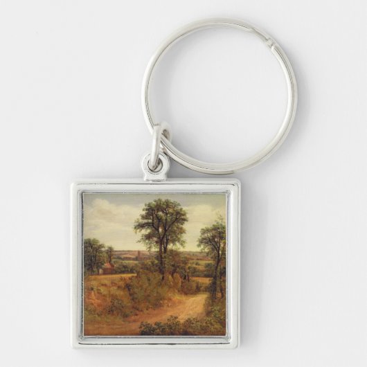 John Constable | ein Weg nahe Dedham, c.1802 (Öl O Schlüsselanhänger (Vorne)