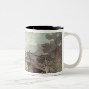 John Constable   eine Brücke über dem Stour Zweifarbige Tasse