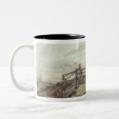John Constable | eine Brücke über dem Stour Zweifarbige Tasse (Links)