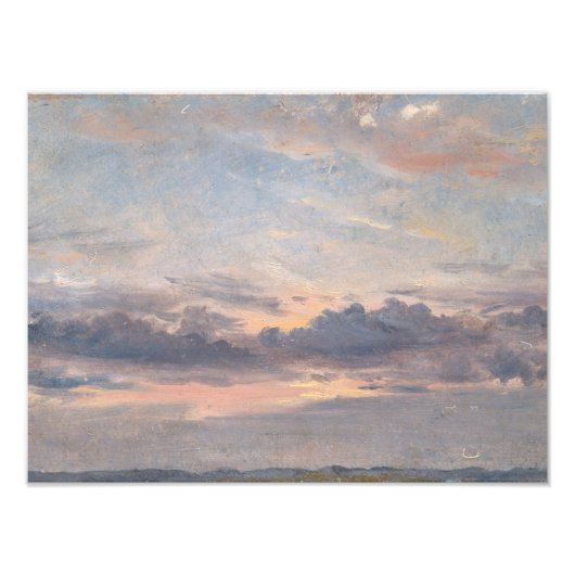John Constable - Eine Cloud-Studie, Sunset Fotodruck (Vorne)