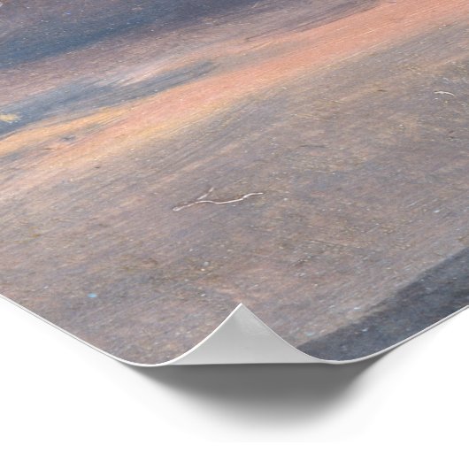 John Constable - Eine Cloud-Studie, Sunset Poster (Ecke)