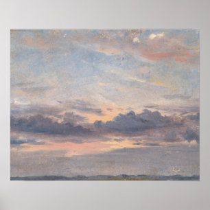 John Constable - Eine Cloud-Studie, Sunset Poster